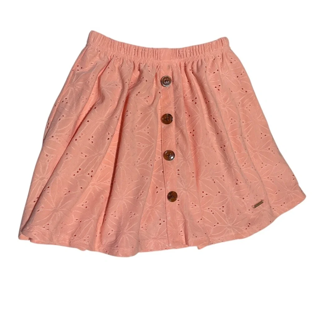 NWOT Tahari Girls‎ 2ps Eyelet Top & Skirt Size 10 Color Coral